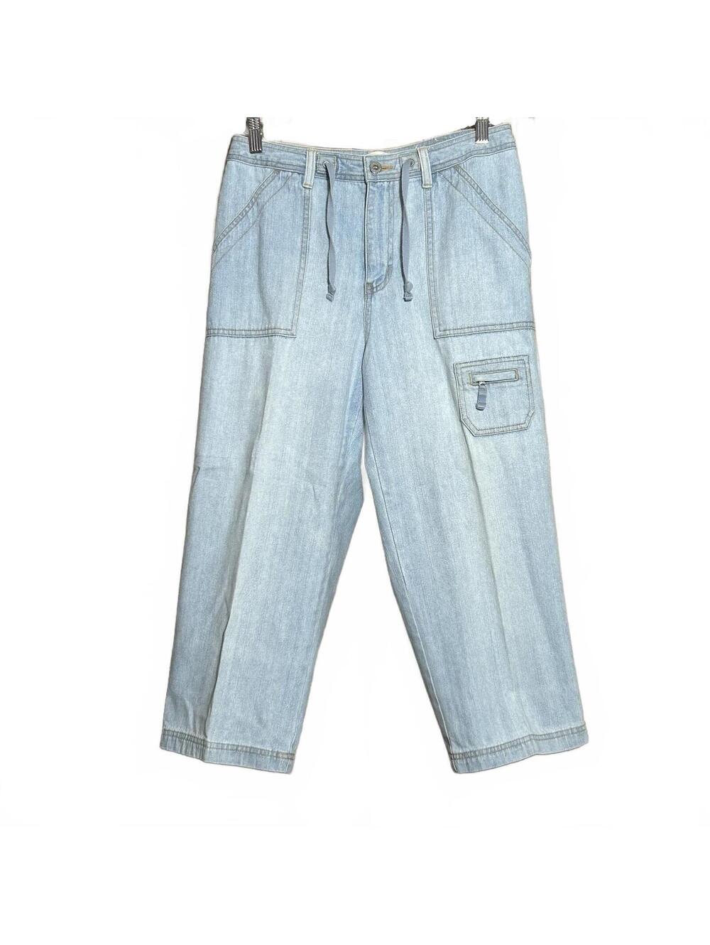 Sonoma Denim Bermuda Shorts / Culotte style Longline SZ 10 Y2K Baggy Streetwear